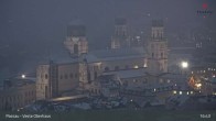 Archiv Foto Webcam Passau: Panoramablick auf Donau, Ortspitze und Altstadt 00:00