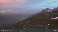 Archiv Foto Webcam Blick von der Bergstation Chantrella 02:00