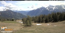 Archived image Webcam View of the Mecki&#39;s Alm mountain hut 13:00