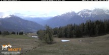 Archived image Webcam View of the Mecki&#39;s Alm mountain hut 19:00