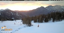 Archiv Foto Webcam Blick von Mecki&#39;s Alm Hütte auf der Faschingalm 06:00