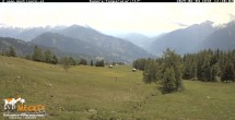 Archiv Foto Webcam Blick von Mecki&#39;s Alm Hütte auf der Faschingalm 11:00