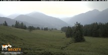 Archiv Foto Webcam Blick von Mecki&#39;s Alm Hütte auf der Faschingalm 19:00