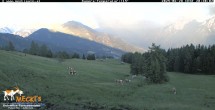 Archiv Foto Webcam Blick von Mecki&#39;s Alm Hütte auf der Faschingalm 19:00