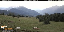 Archiv Foto Webcam Blick von Mecki&#39;s Alm Hütte auf der Faschingalm 19:00