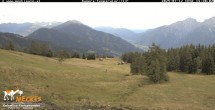 Archiv Foto Webcam Blick von Mecki&#39;s Alm Hütte auf der Faschingalm 13:00