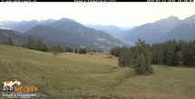 Archiv Foto Webcam Blick von Mecki&#39;s Alm Hütte auf der Faschingalm 17:00