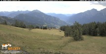 Archived image Webcam View of the Mecki&#39;s Alm mountain hut 13:00