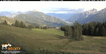 Archiv Foto Webcam Blick von Mecki&#39;s Alm Hütte auf der Faschingalm 17:00