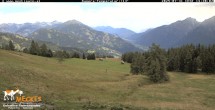 Archiv Foto Webcam Blick von Mecki&#39;s Alm Hütte auf der Faschingalm 13:00