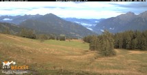 Archiv Foto Webcam Blick von Mecki&#39;s Alm Hütte auf der Faschingalm 19:00