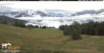 Archived image Webcam View of the Mecki&#39;s Alm mountain hut 09:00