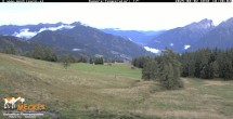 Archiv Foto Webcam Blick von Mecki&#39;s Alm Hütte auf der Faschingalm 17:00
