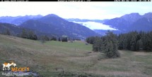 Archiv Foto Webcam Blick von Mecki&#39;s Alm Hütte auf der Faschingalm 19:00