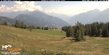 Archiv Foto Webcam Blick von Mecki&#39;s Alm Hütte auf der Faschingalm 13:00