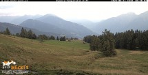 Archiv Foto Webcam Blick von Mecki&#39;s Alm Hütte auf der Faschingalm 19:00