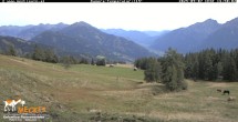 Archiv Foto Webcam Blick von Mecki&#39;s Alm Hütte auf der Faschingalm 11:00