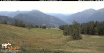Archiv Foto Webcam Blick von Mecki&#39;s Alm Hütte auf der Faschingalm 17:00