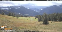 Archived image Webcam View of the Mecki&#39;s Alm mountain hut 09:00