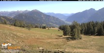 Archiv Foto Webcam Blick von Mecki&#39;s Alm Hütte auf der Faschingalm 13:00