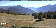 Archiv Foto Webcam Blick von Mecki&#39;s Alm Hütte auf der Faschingalm 11:00