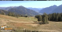 Archiv Foto Webcam Blick von Mecki&#39;s Alm Hütte auf der Faschingalm 13:00