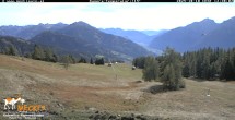 Archiv Foto Webcam Blick von Mecki&#39;s Alm Hütte auf der Faschingalm 11:00