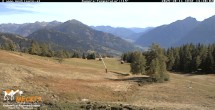 Archiv Foto Webcam Blick von Mecki&#39;s Alm Hütte auf der Faschingalm 13:00