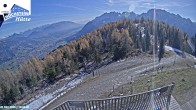 Archiv Foto Webcam Sicht von der Hochsteinhütte auf 2057 Meter 09:00