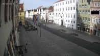 Archiv Foto Webcam Landshut: Blick vom Rathaus auf die Residenz 07:00