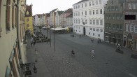 Archiv Foto Webcam Landshut: Blick vom Rathaus auf die Residenz 19:00