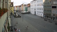 Archiv Foto Webcam Landshut: Blick vom Rathaus auf die Residenz 19:00