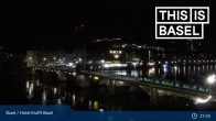 Archived image Webcam Basel - Hotel Krafft 00:00