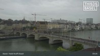 Archived image Webcam Basel - Hotel Krafft 08:00