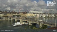 Archived image Webcam Basel - Hotel Krafft 08:00