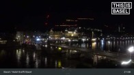 Archived image Webcam Basel - Hotel Krafft 00:00