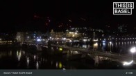 Archived image Webcam Basel - Hotel Krafft 00:00