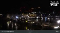 Archived image Webcam Basel - Hotel Krafft 00:00