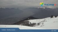 Archiv Foto Webcam Lago Maggiore: Cardada Bergstation 08:00