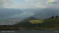 Archiv Foto Webcam Lago Maggiore: Cardada Bergstation 10:00