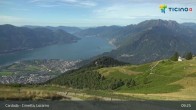 Archiv Foto Webcam Lago Maggiore: Cardada Bergstation 08:00