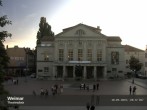 Archiv Foto Webcam Weimar: Theaterplatz und Deutsches Nationaltheater 19:00