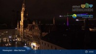 Archiv Foto Webcam Marienplatz München - Altes Rathaus 02:00