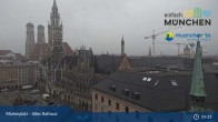 Archiv Foto Webcam Marienplatz München - Altes Rathaus 08:00