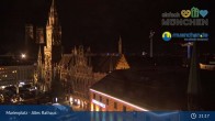 Archiv Foto Webcam Marienplatz München - Altes Rathaus 20:00