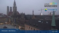 Archiv Foto Webcam Marienplatz München - Altes Rathaus 07:00