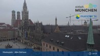 Archiv Foto Webcam Marienplatz München - Altes Rathaus 08:00