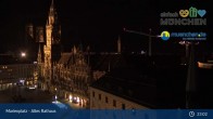 Archiv Foto Webcam Marienplatz München - Altes Rathaus 04:00