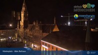 Archiv Foto Webcam Marienplatz München - Altes Rathaus 20:00