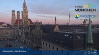 Archiv Foto Webcam Marienplatz München - Altes Rathaus 07:00